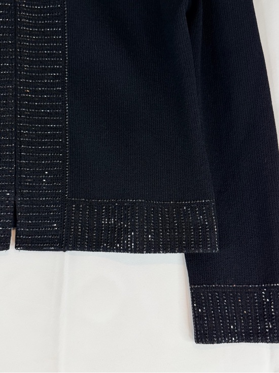 ST JOHN EVENING Women’s Size 10 Sweater Cardigan VINTAGE Embellished Made in USA - Picture 3 of 16